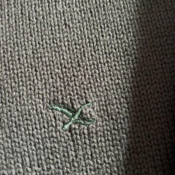 Eddie Bauer Men's Dark Green V-Neck Sweater 100% Cotton Heavyweight Size XXL - Picture 8 of 10